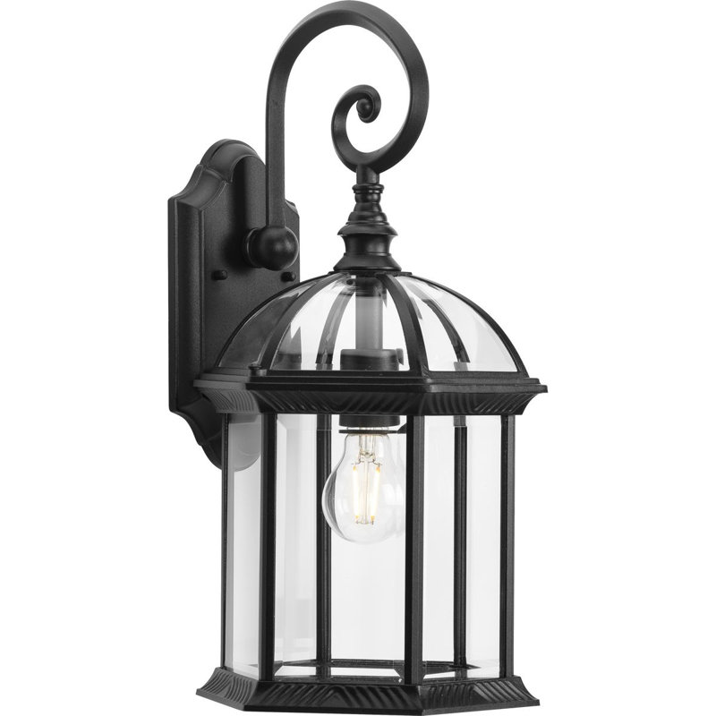 Wall Light, Textured Black, 18.12" H x 9.75" W x 9.50" D