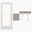 36 po X 84 po Porte commerciale en aluminium argenté droite / extérieure-123553620-123553622