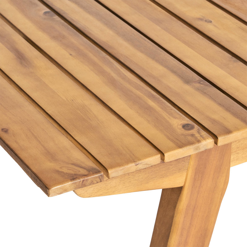 Table d'extérieur en bois 69 po - Finition pour une expérience délicieuse avec une détente supérieure
