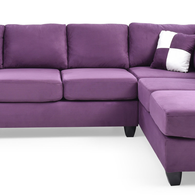 Canapés modulaires pour salon modulaire (sans repose-pieds), Mauve