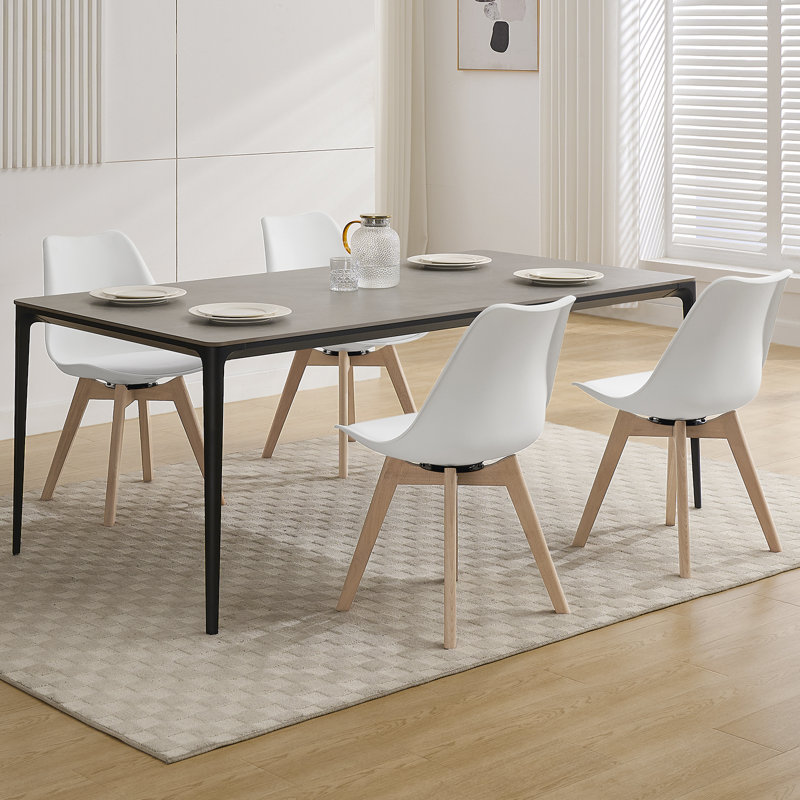 47cm H Upholstered Full Back Side Chair, White