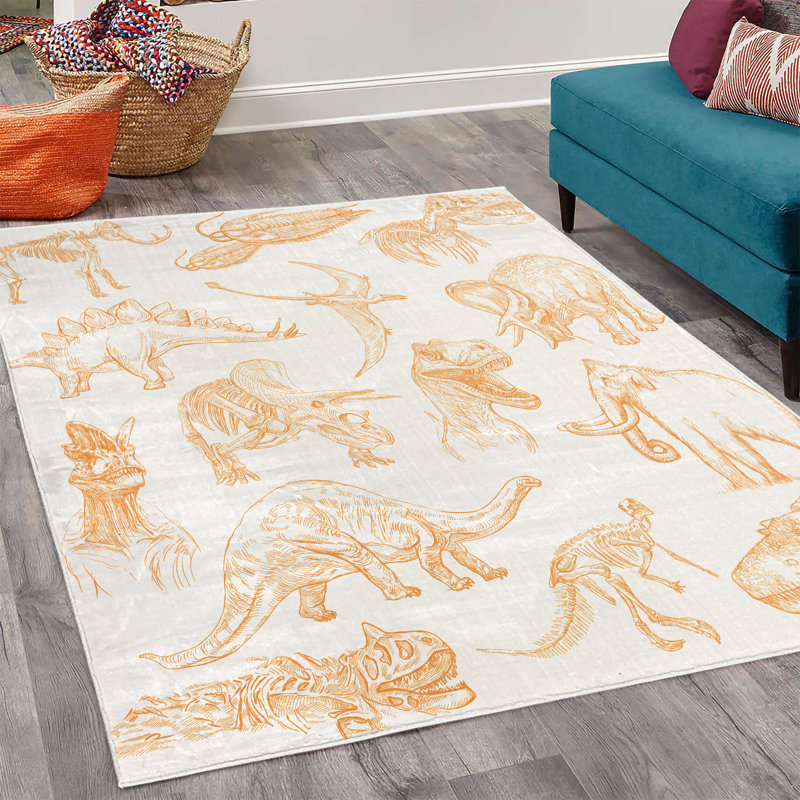 Tapis décoratif Helios Jurassic, Rectangle 4 pi x 5 pi 5 po