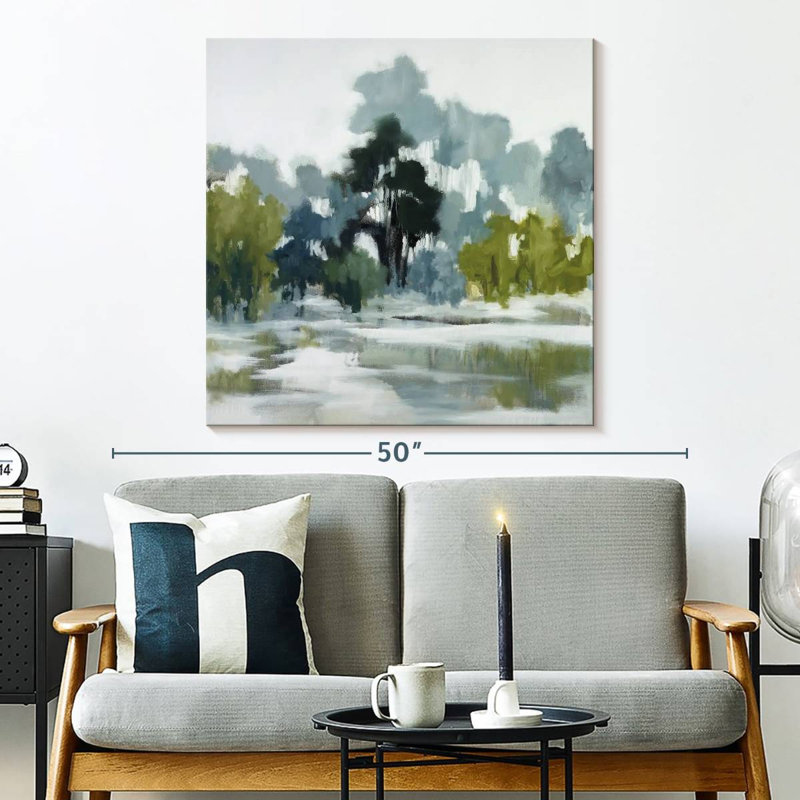 River Reflections, 33" H x 33" W