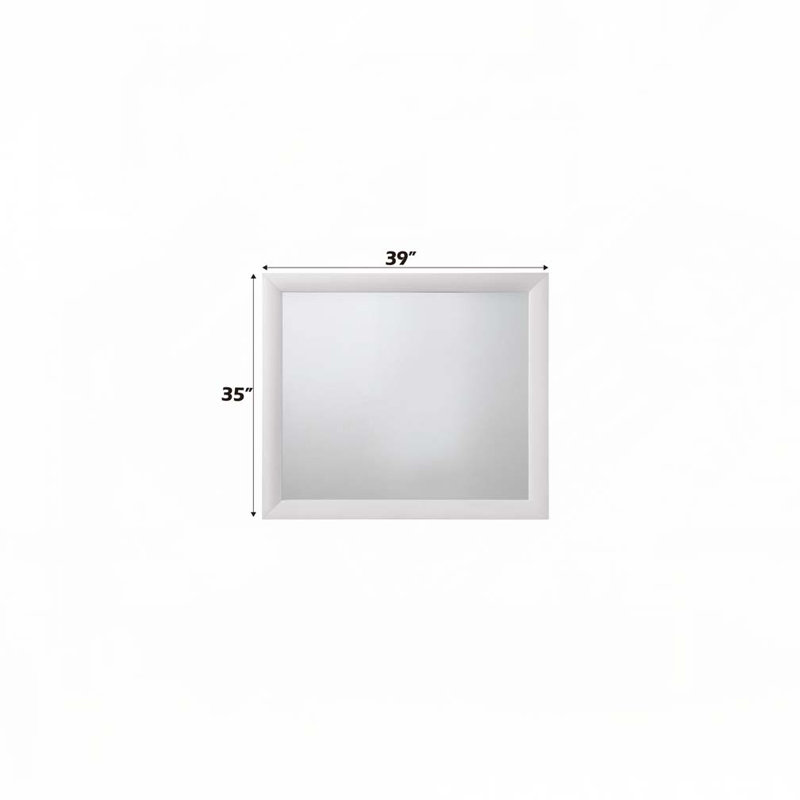 Miroir blanc, 35 po x 39 po