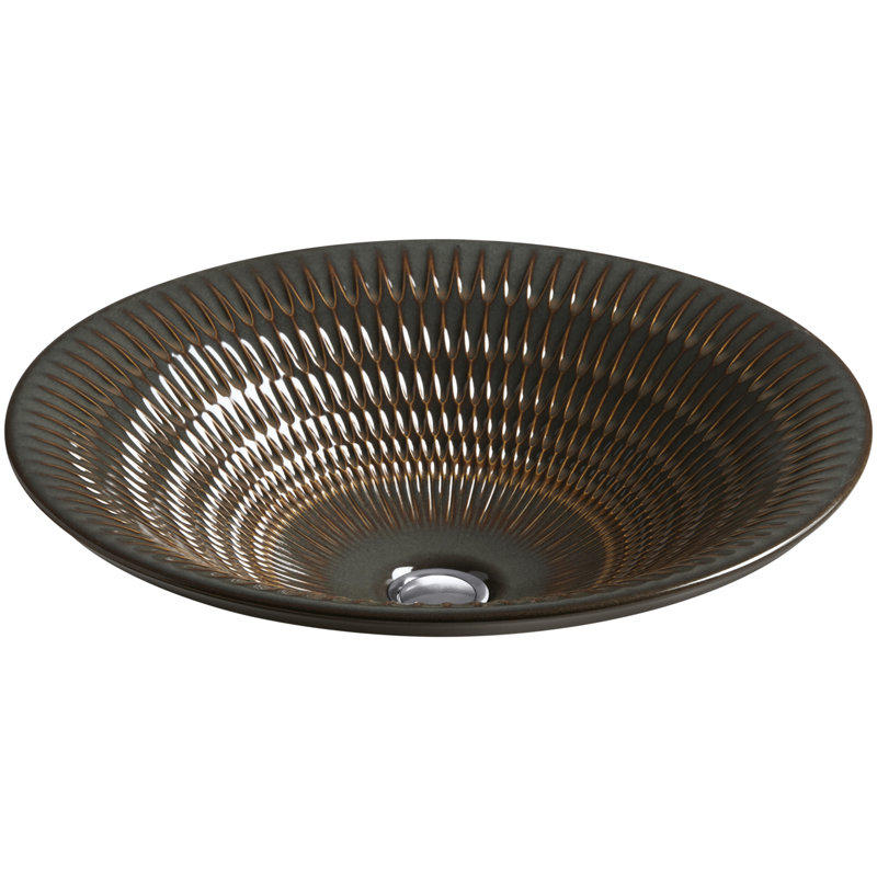 Kohler Derring® Carillon , Artist Editions Round Carillon Wading Pool Bathroom Sink, Bourbon Rutile