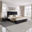 Alti Modern Full Size Bed Frame with Linen Upholstered Headboard,Cream-723460659-723460662