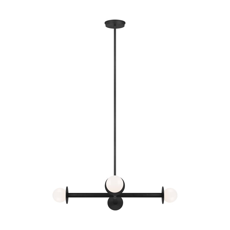Allegra 4-Light Chandelier, Midnight Black