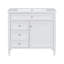 Meuble-lavabo simple 36 po avec plateau en bois manufacturé Cocar