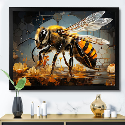 Bee Busy Worker I - animaux, art mural, salon