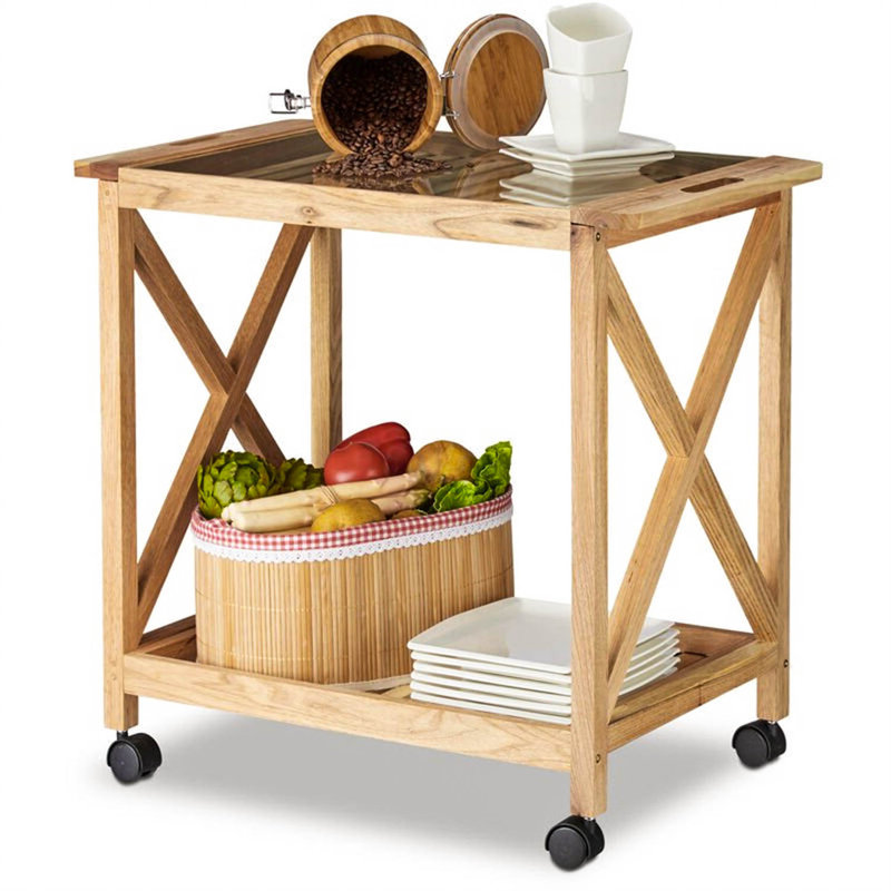 Swinehart Solid Wood Kitchen Cart