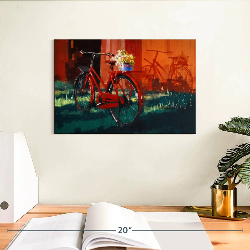 Vélo rouge Mehar, H 8 po x l 12 po