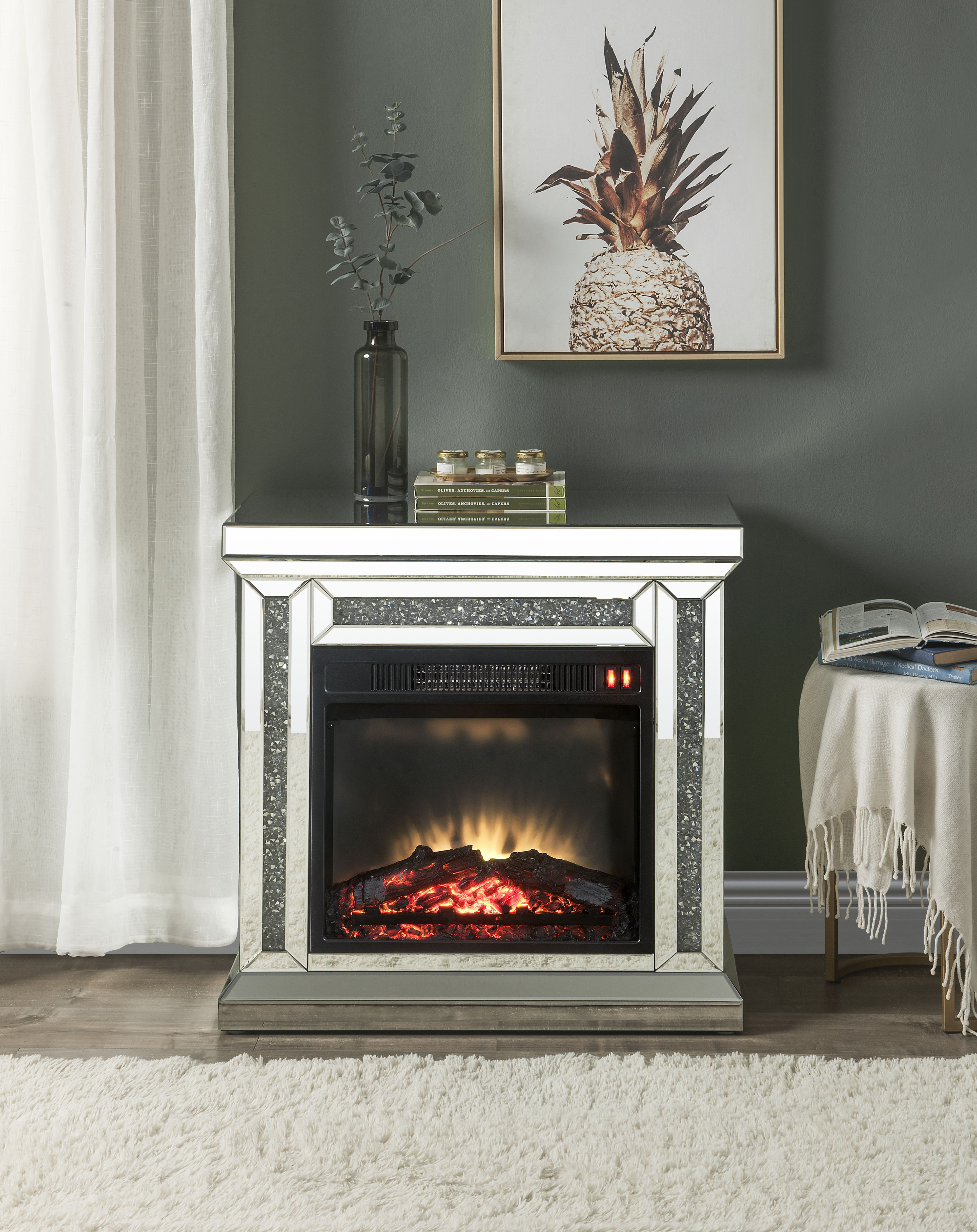 Rosdorf Park Hartenstein 28'' W Electric Fireplace | Wayfair