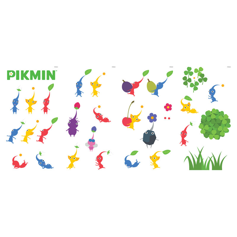 Nintendo Pikmin Characters Wall Decals