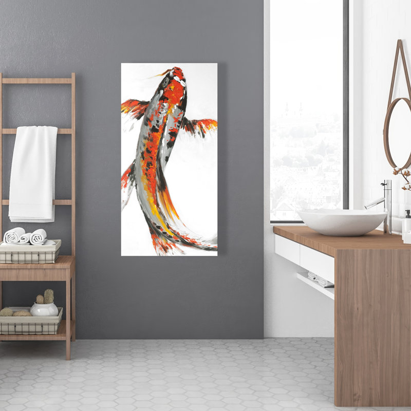 Art sur toile «Butterfly Koi Fish» - Aquatique