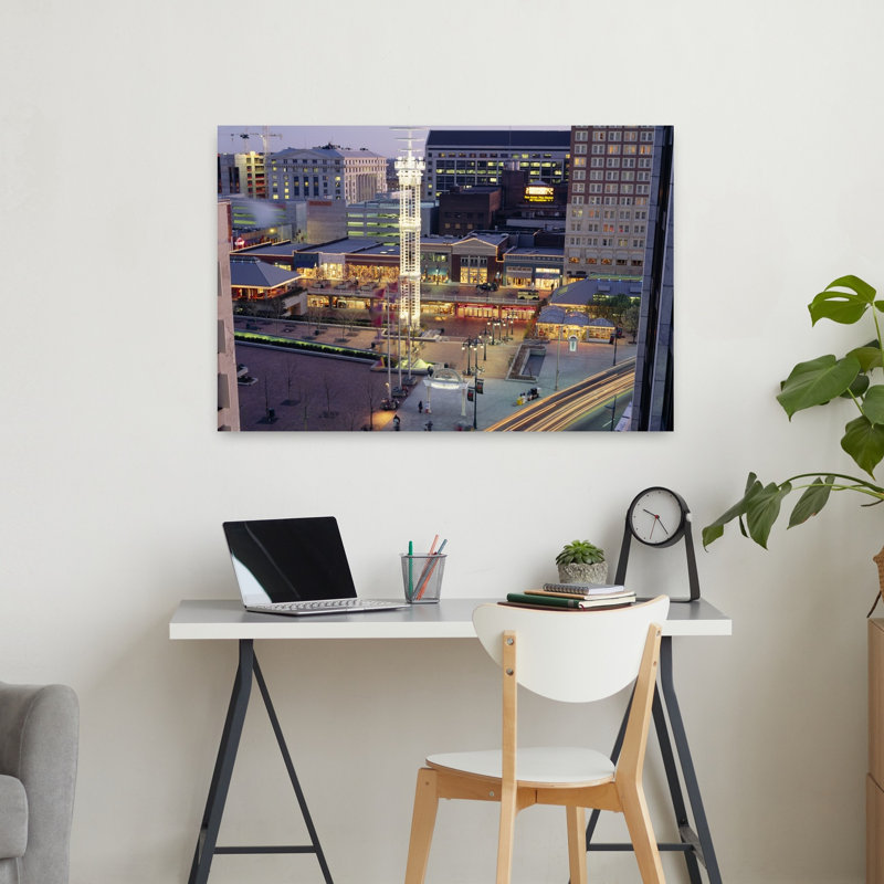 High angle view of buildings in a city Peachtree Street Atlanta Georgia USA 1 Piece Wrapped Canvas Wall Art
