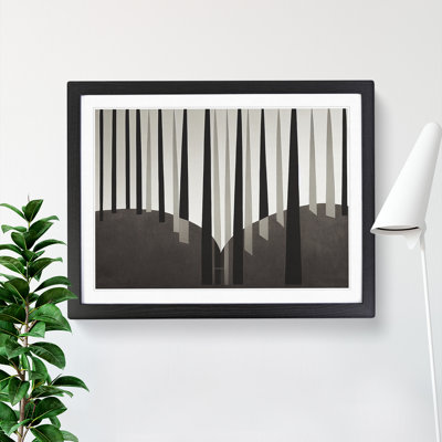 Ethereal Abstract Forest - Framed Print