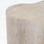 Table d'appoint d'extérieur / d'intérieur organique de style travertin MGO, 18,11 po
