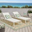 CAPE CORAL KD CHAISE LONGE GRIS (MP2) (ENSEMBLE DE 2) BLANC