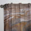 Univers en marbre noir et brun - Rideau en velours moderne - obscurcissant - 1 panneau-72225406