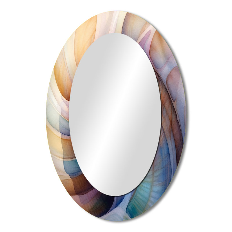 Miroir mural Seashell Symphony II - Rose, 36 po x 24 po