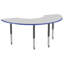 Table d'activité demi-lune 36 "x 72" avec pieds réglables-39310950-99075978