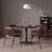 Chestnut colour Round Solid Wood Dining table-430530658