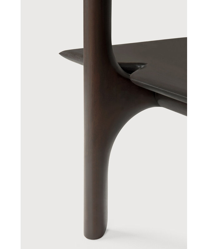 PI rack - varnished mahogany - dark brown 110/39/187, Dark Brown