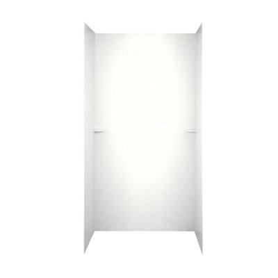 Paroi de douche à trois panneaux 72 po x 60 po x 36 po Solid Surface
