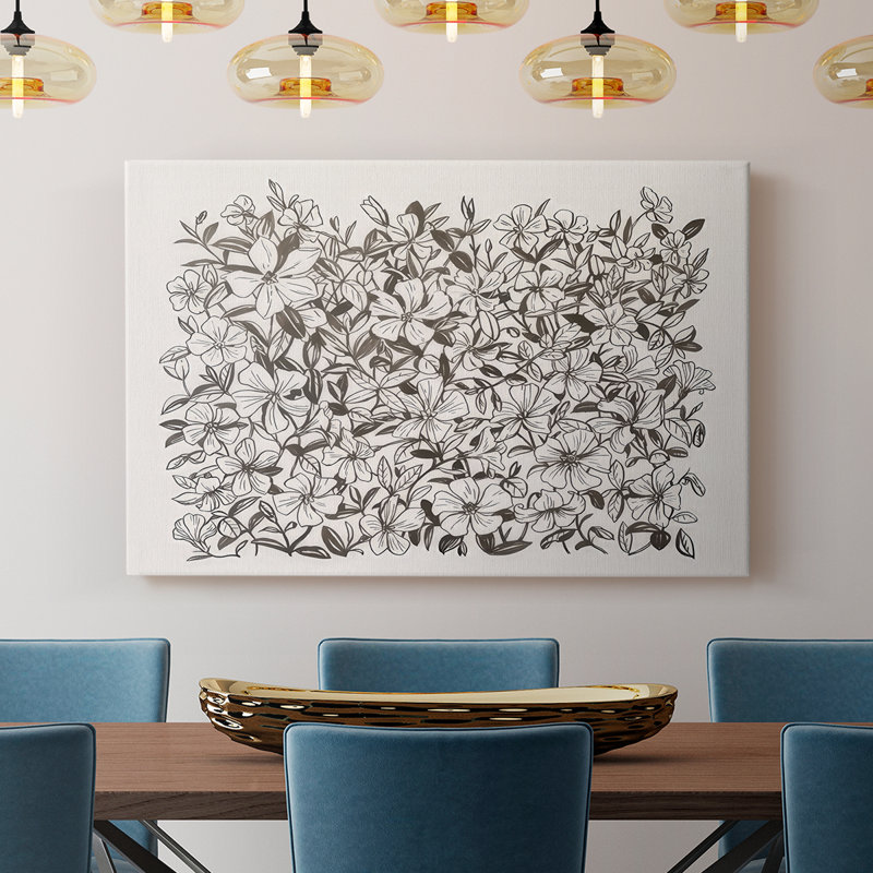 Pervenche Daze III - galerie enveloppée Cavas, H 12 po x l 18 po