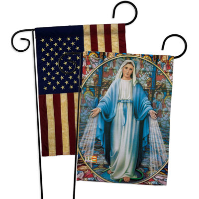 Drapeau de jardin 2 côtés en polyester 18,5 x 13 po