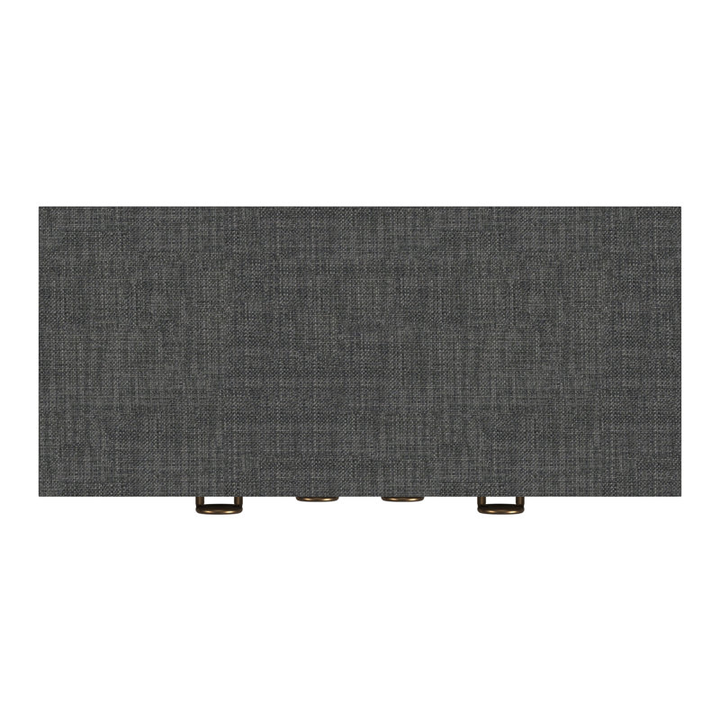 Butler Chatham Navy Raffia 2-Drawer Cabinet, Charcoal