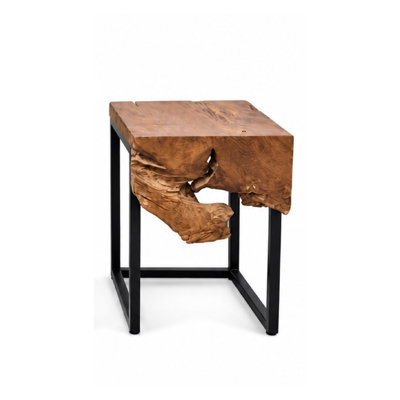 Table d'appoint Wave en racine de teck recyclée