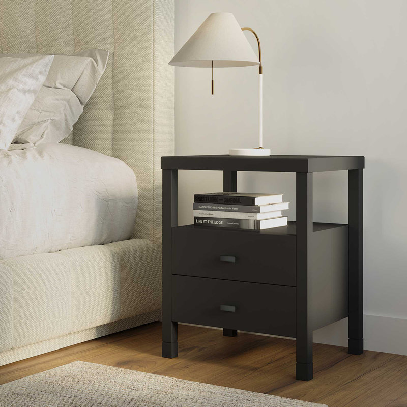 Colman 18'' W Nightstand, Black