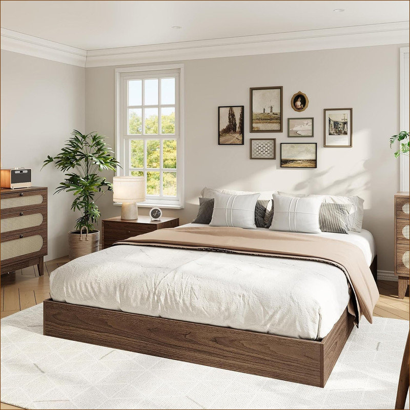 Bed, Full, Brown