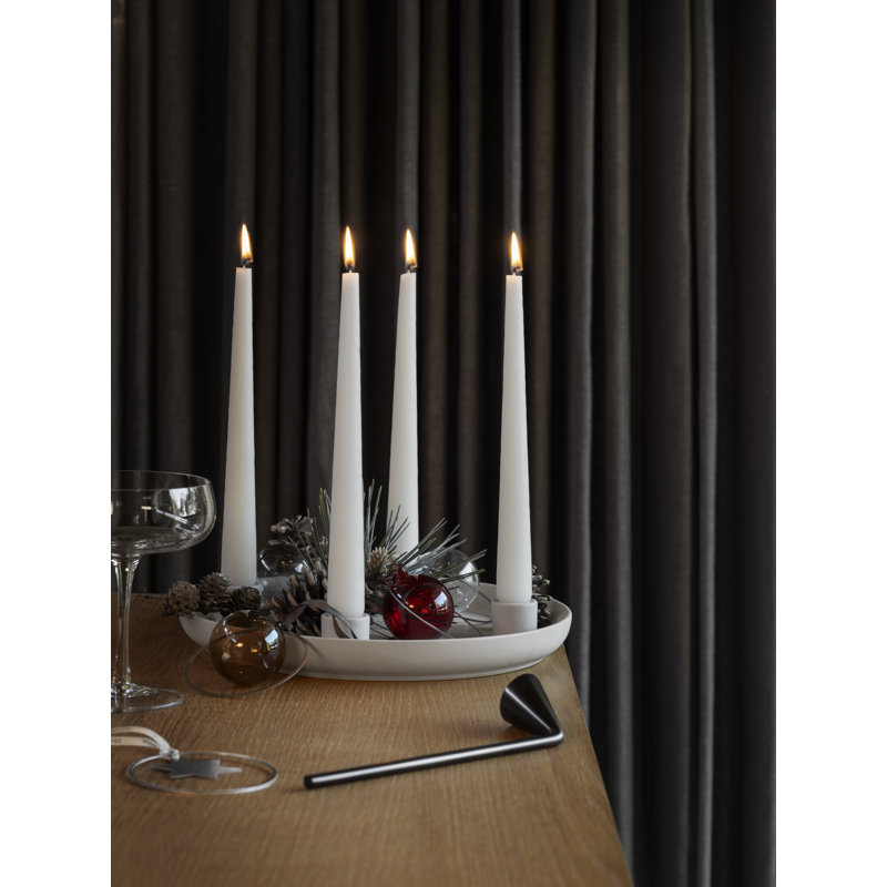 Bougeoir de table en grès 1,38 po VELA, Moonbeam