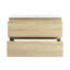 30" Wall-Mounted Bathroom Vanity With Ceramic Sink, 2-Soft Close Drawers-8746314
