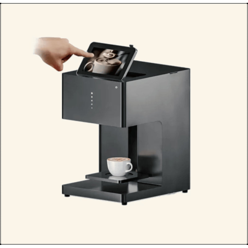 Latte Art Machine, impression 3D de café, 600Dpi, mousse de lait de café, impression de bricolage, impression de photos, impression automatique 3D, impression de café, encre alimentaire et encres comestibles, surface S