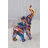 Elephant With Trunk Up Colourful Modern Resin Statue - Berdan Unique Modern Home Décor, 8"x4"x 10"H