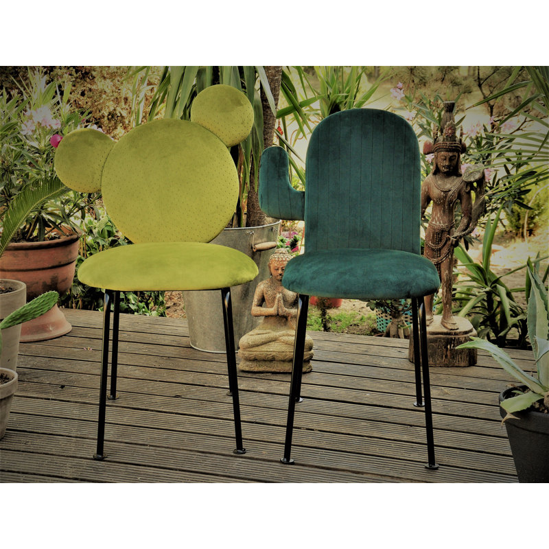 Cactus 50cm H Tufted Upholstered Side Chair