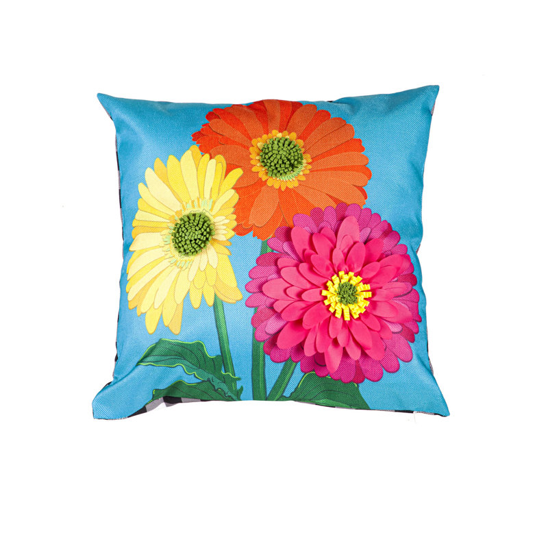 Housse de coussin Gerbera Daisy Trio