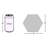 Hedron 4" x 5" Ceramic Wall Tile-38053820