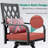 Soline 29"W Enlarged Swivel Metal Outdoor Bar Stools with Cushion-569157755
