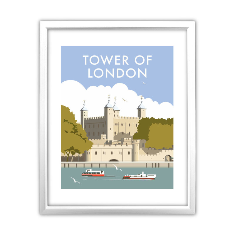 Dave Thompson - Single Picture Frame Print, White