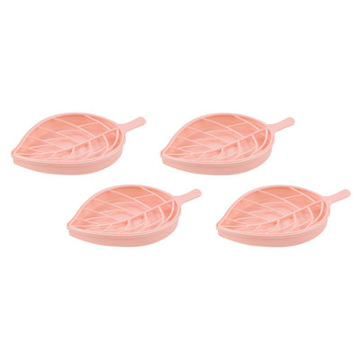 Porte-savon botanique avec drain Pink Leaf