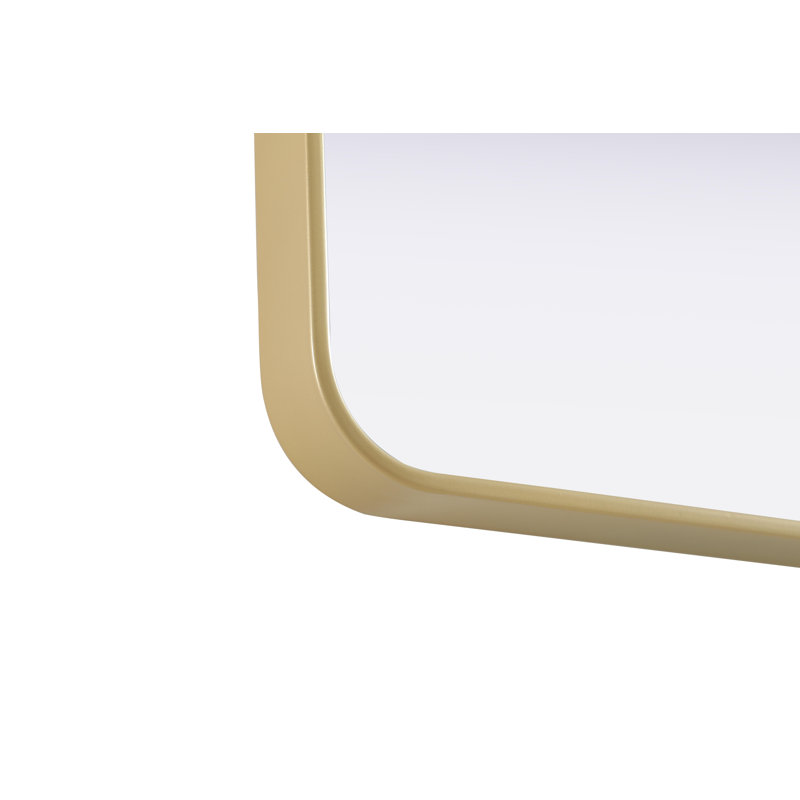 Erath Contour Metal Mirror, 40" x 22", Brass