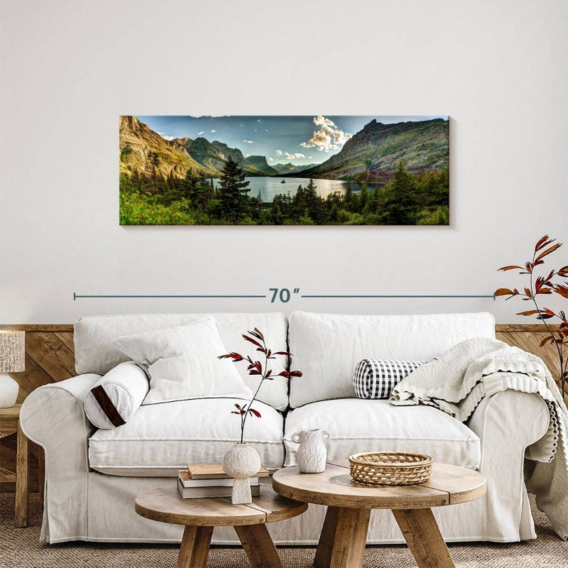 Sur toile, H 54 po x l 18 po x P 1,25 po