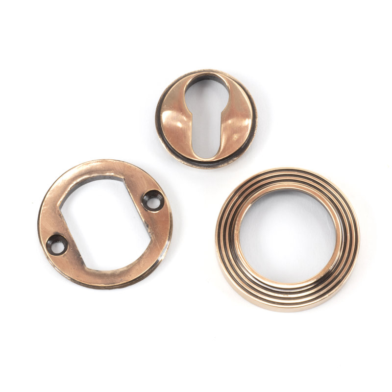 Euro Escutcheon Rosette, Polished Bronze
