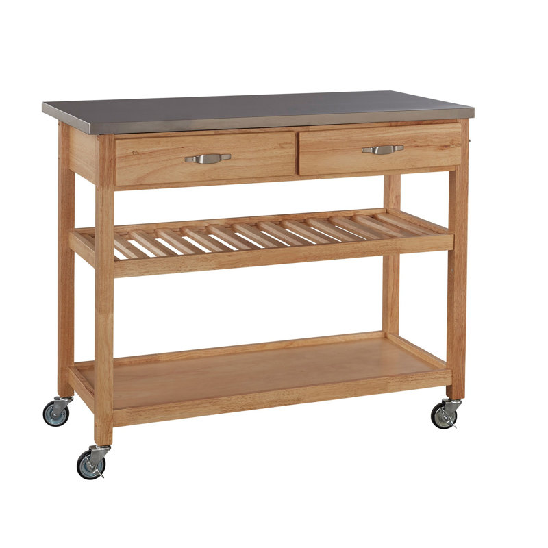 Chariot de cuisine avec plateau en acier inoxydable Drumtullagh