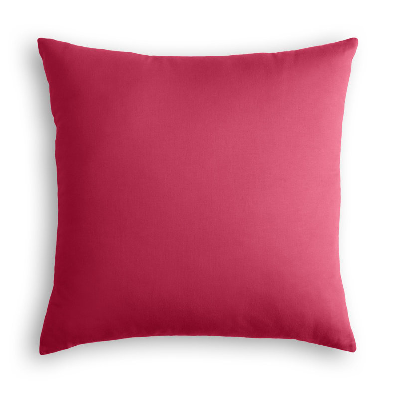  Housse de coussin intérieur / extérieur, 22 po x 22 po, Rose vif, Pas de bourre