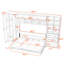 Lit escamotable en bois avec 2 tiroirs, tablettes et garde-robe-771299381-771299380